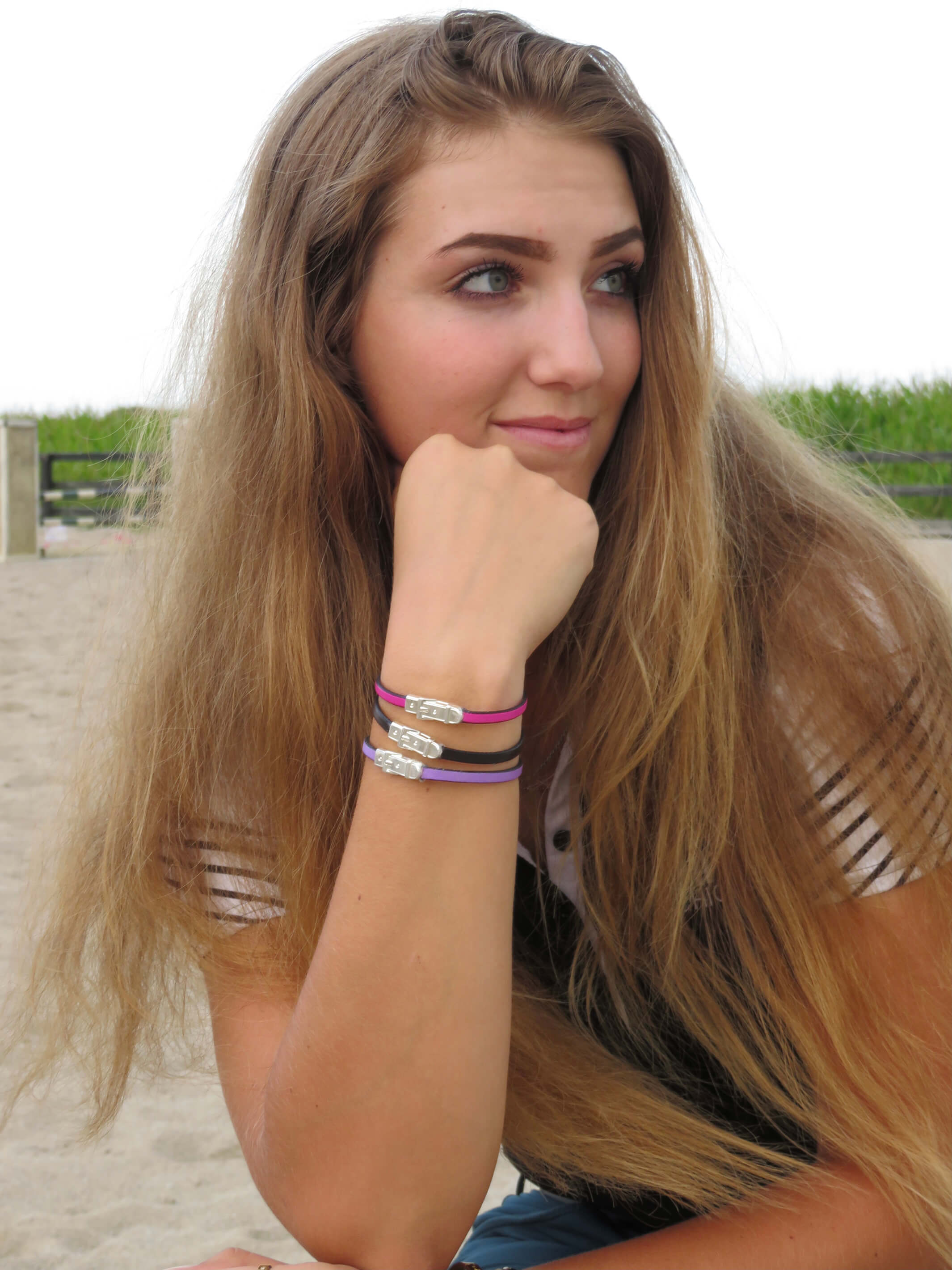 Adult Leather Bracelet with Buckle Magnetic Clasp – The Little