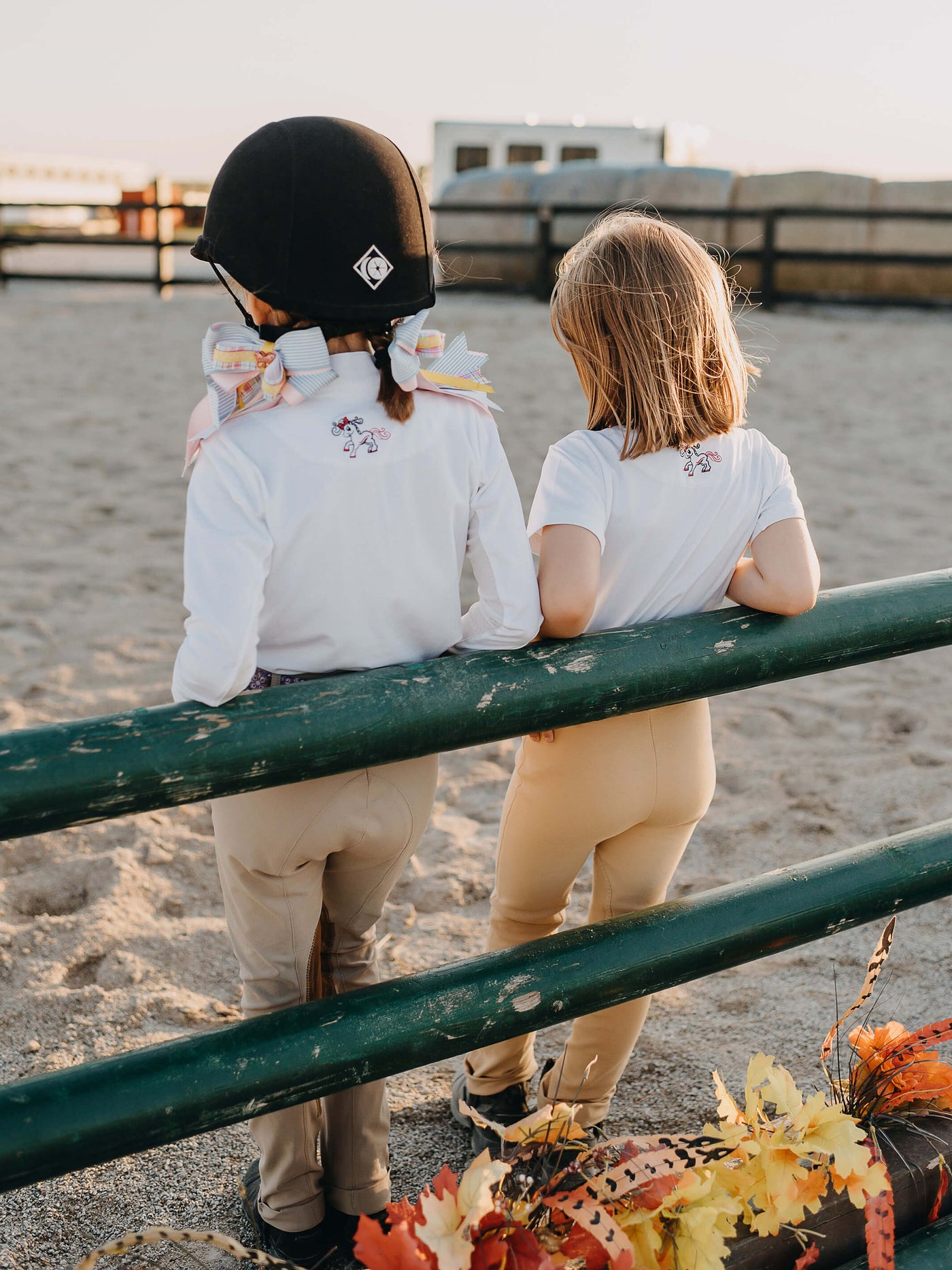 Belle and Bow Short Sleeve White Sunshirts