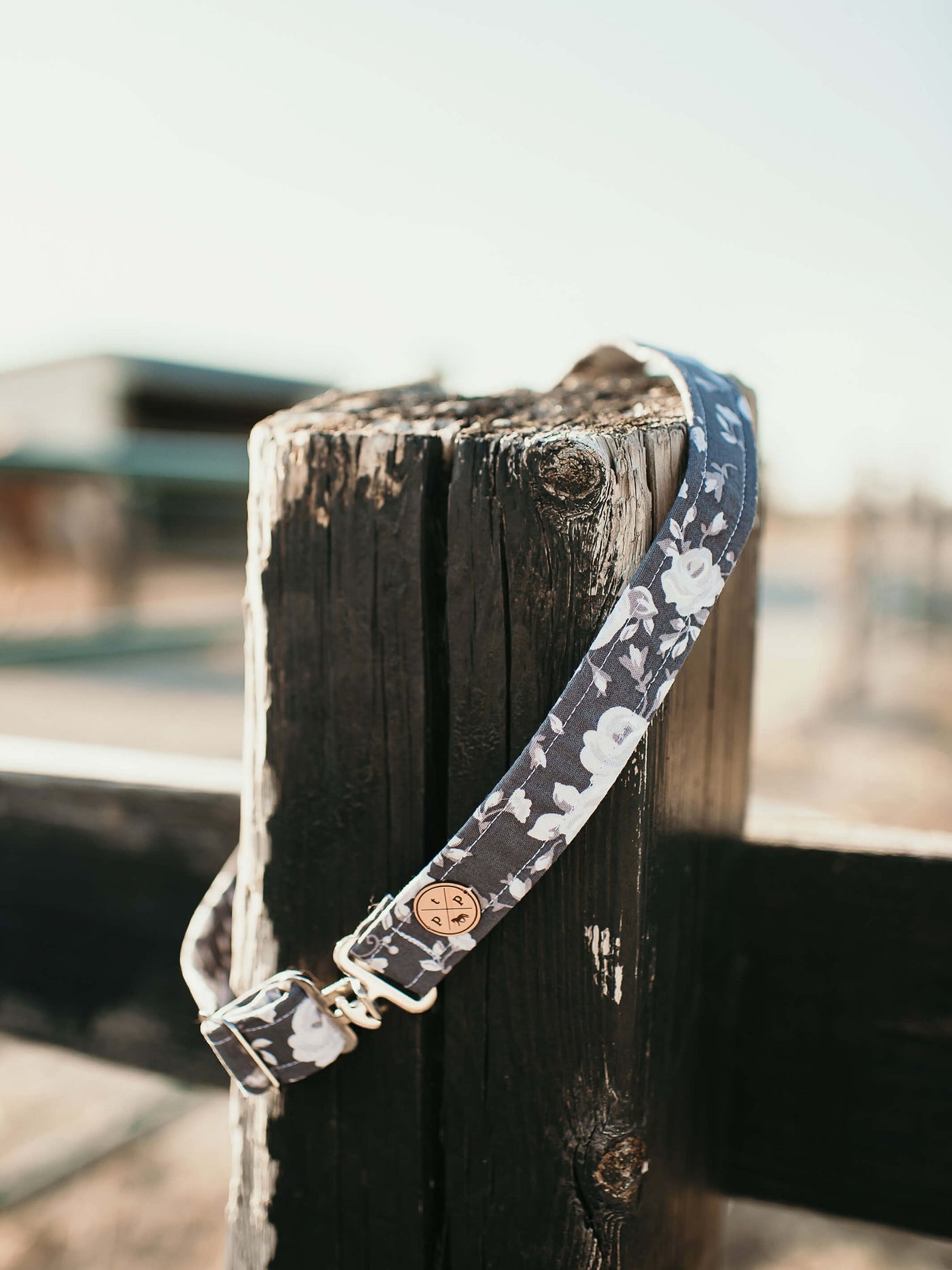 Black Floral Posh Pony Belt