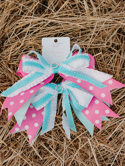 Show Bows Pink and Teal