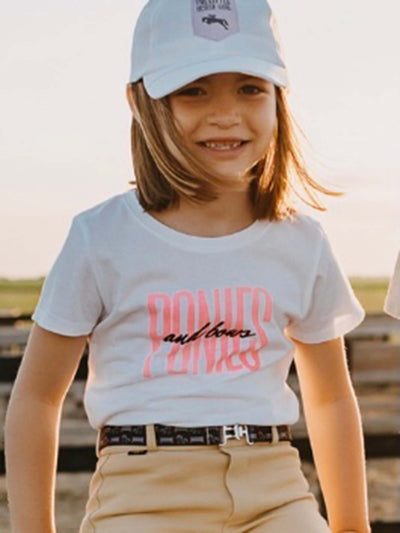 Ponies and Bows White T Shirt